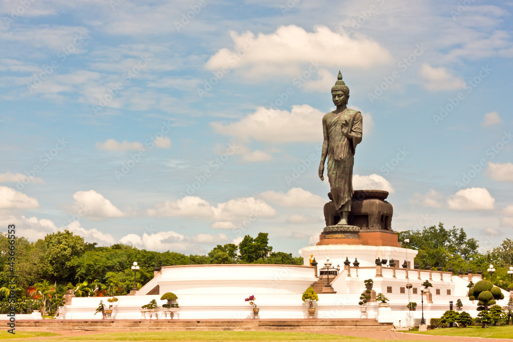 standing buddha in thailand