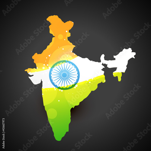 indian flag map
