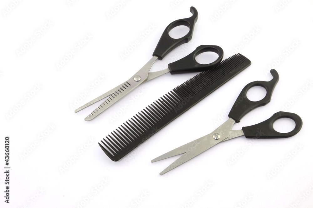 Hair cutting shears and comb Hair cutting shears and comb