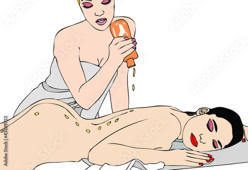 Massaggi e creme in un centro benessere