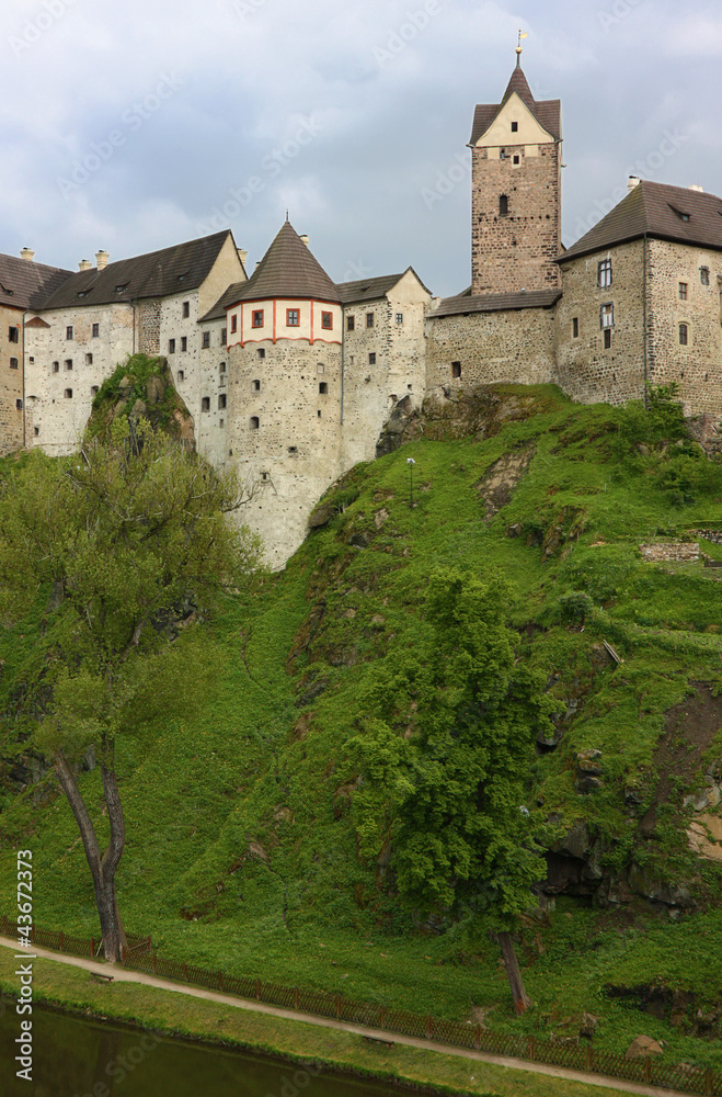 the castle Loket,Czech republic
