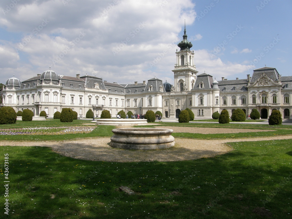 Festetics palace and park in Keszthely, Balaton region, Hungary