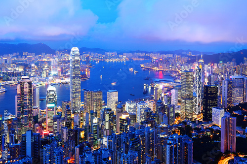Hong Kong at night