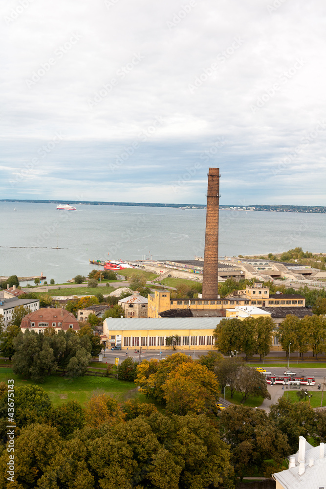 Tallin view with sea