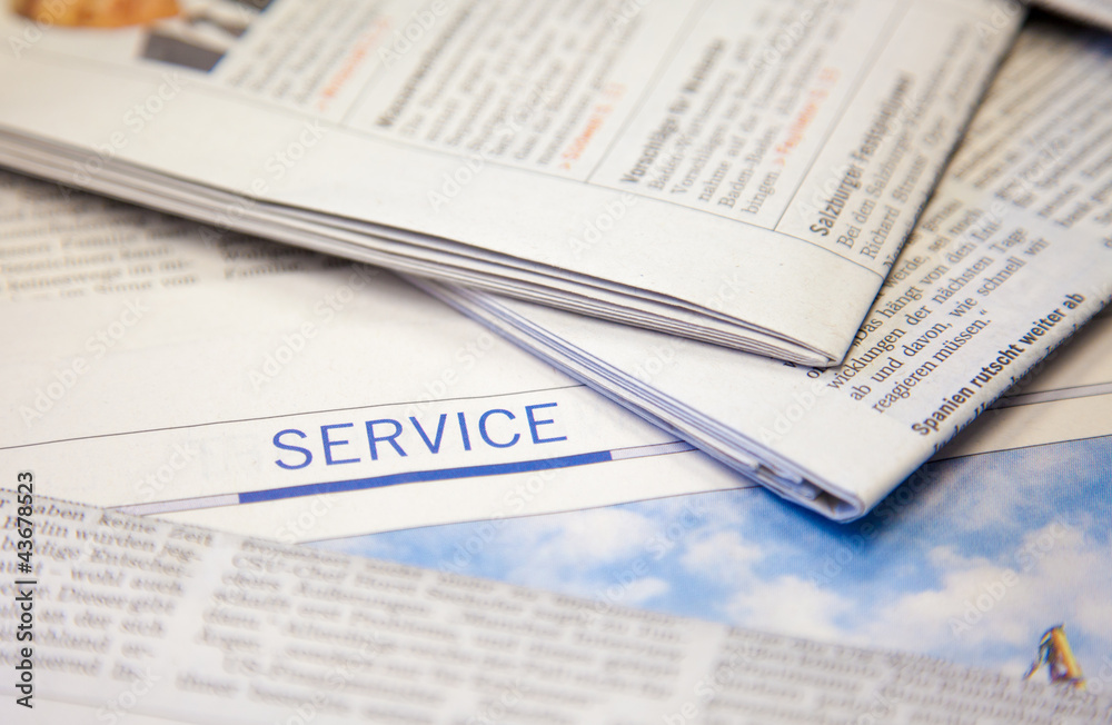 Obraz premium Zeitung Service II
