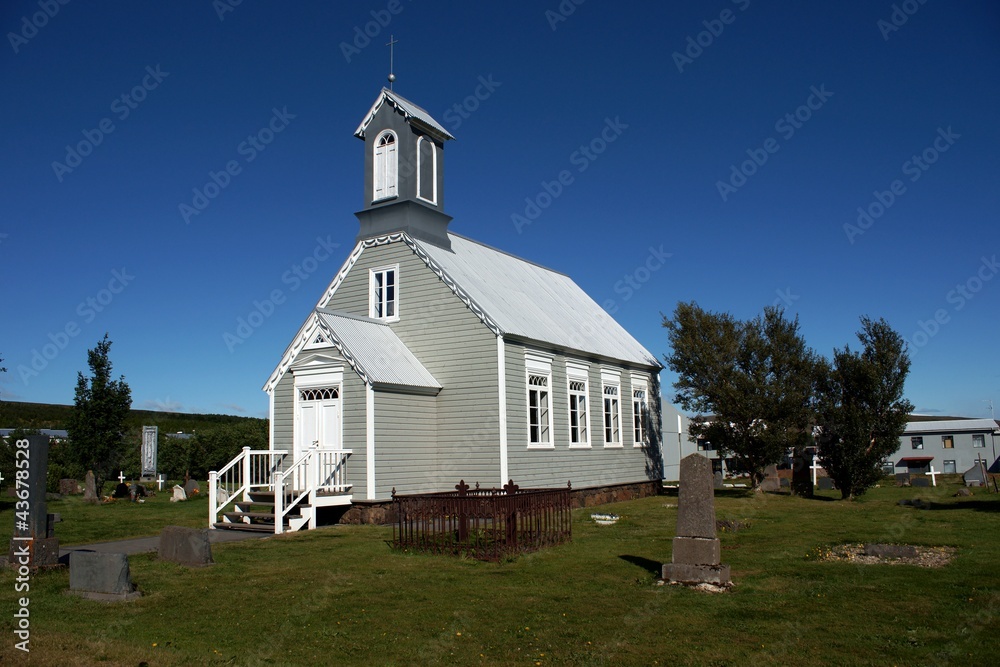 Alte Kirche Reykholt - Island
