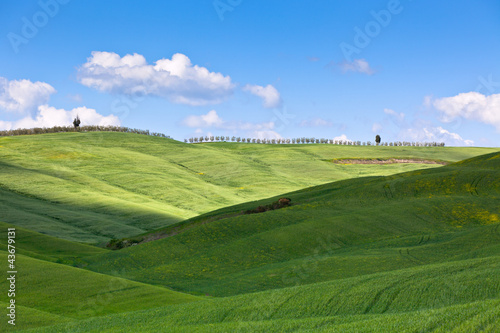 Light and shadows on Tuscan hills © dvoevnore