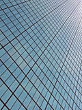 abstract glass windows heap, modern skyscrapper technology