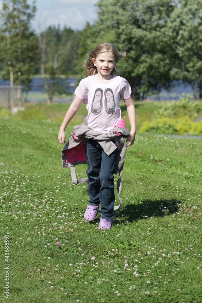 Girl in park