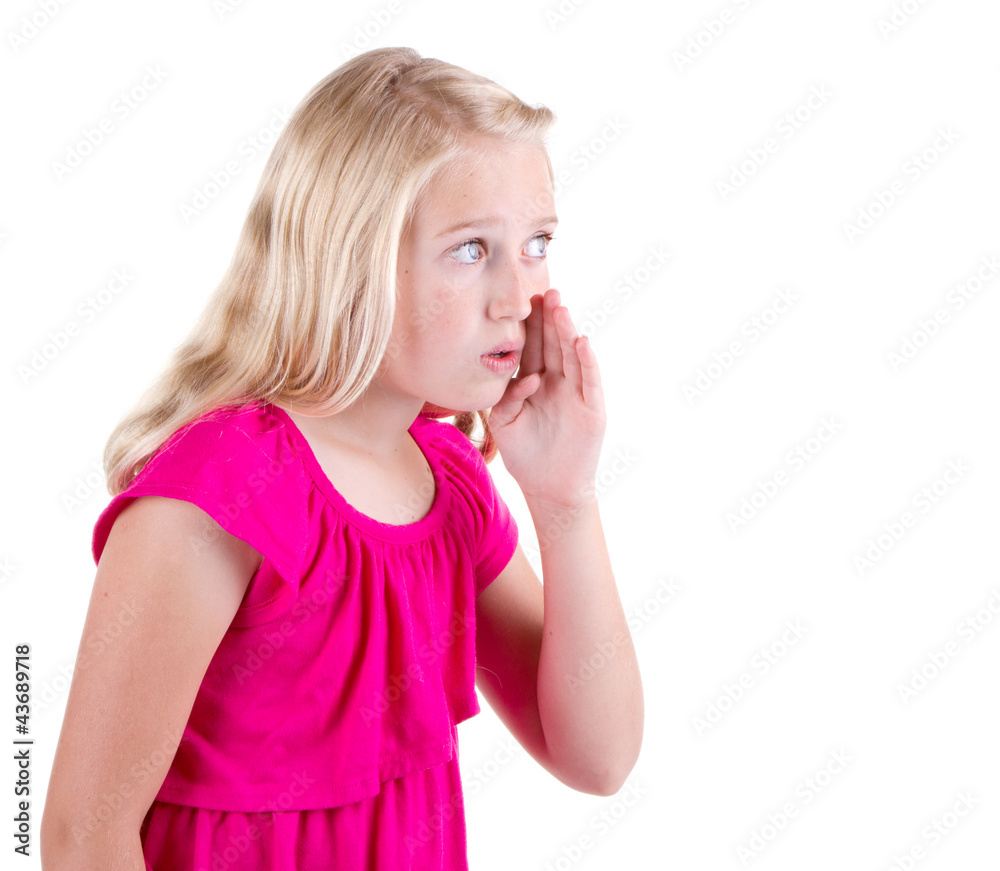 girl whispering a secret girl whispering a secret
