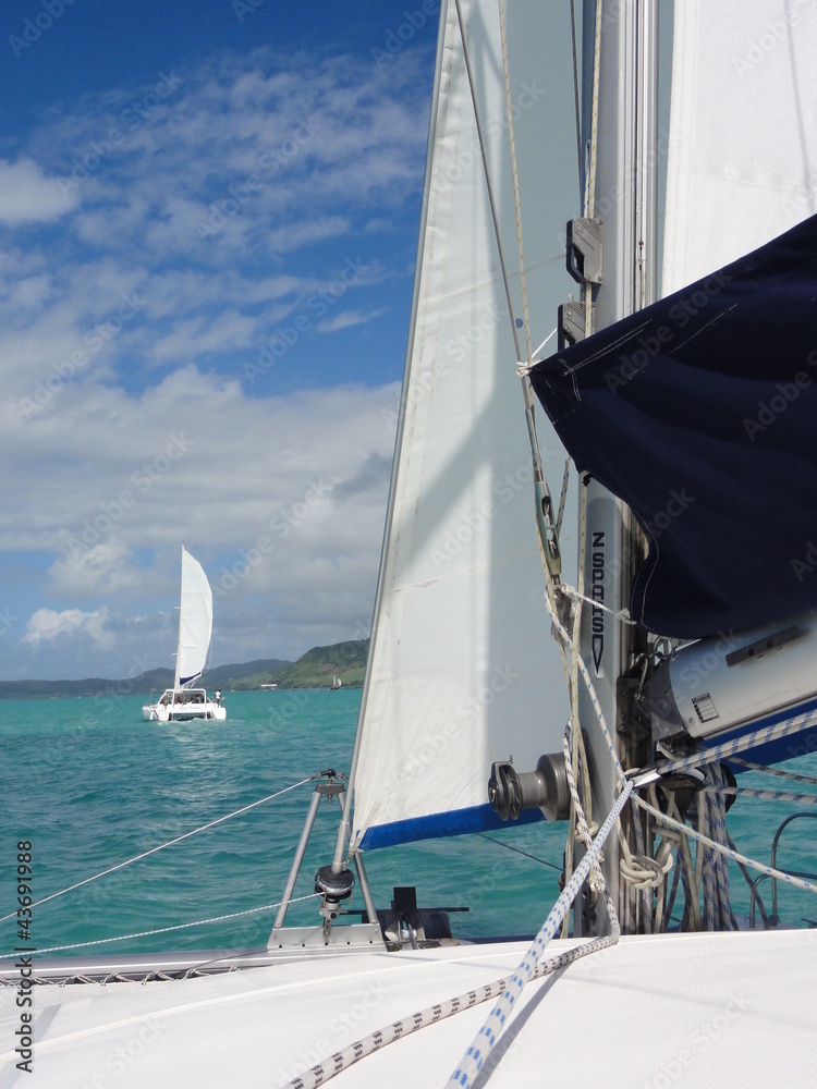 Obraz premium sailing mauritius
