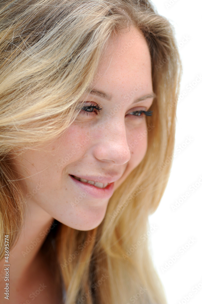 Portrait of beautiful blond woman Portrait of beautiful blond woman