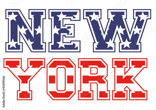 New York drapeau américain