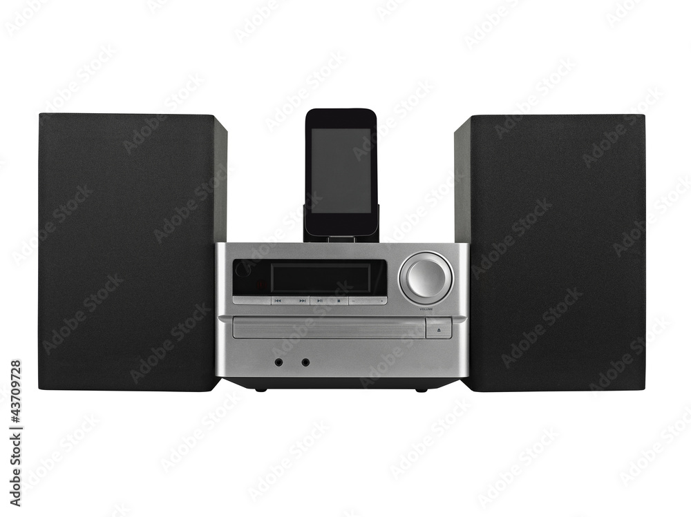 digital usb ,Tuner, cd playerand mp3 player- clipping path digital usb ,Tuner, cd playerand mp3 player- clipping path