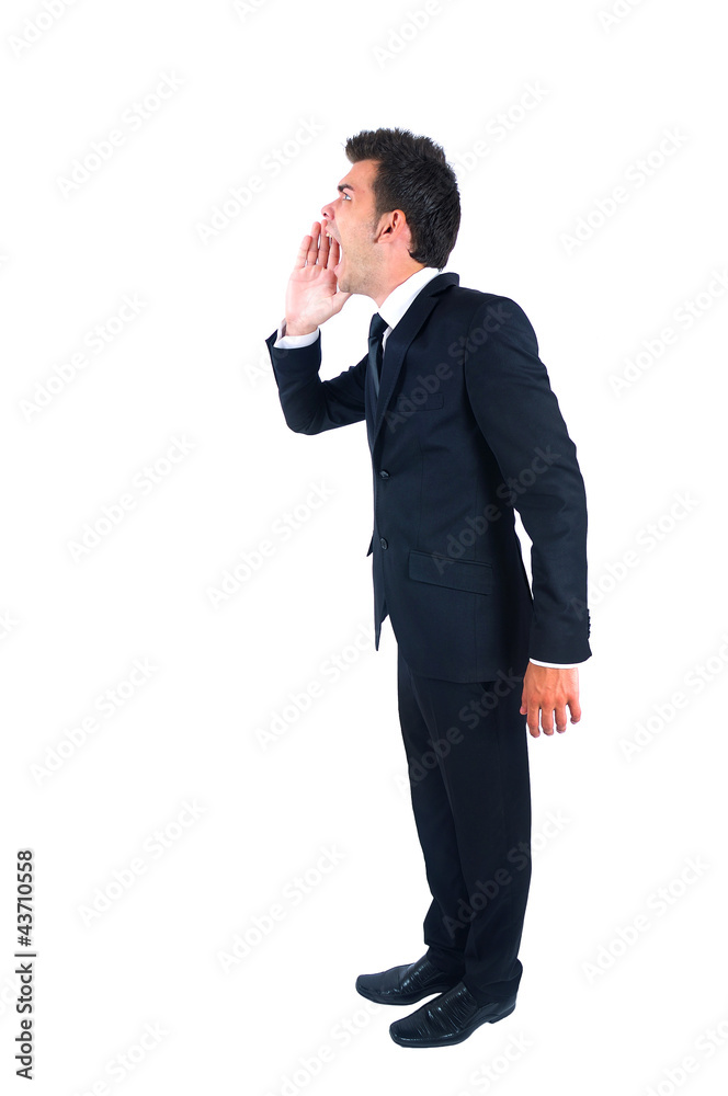 Isolated business man Isolated business man