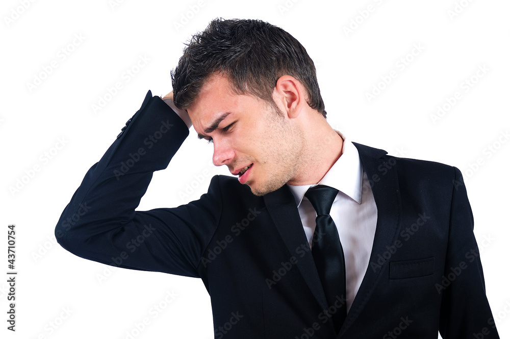 Isolated business man Isolated business man