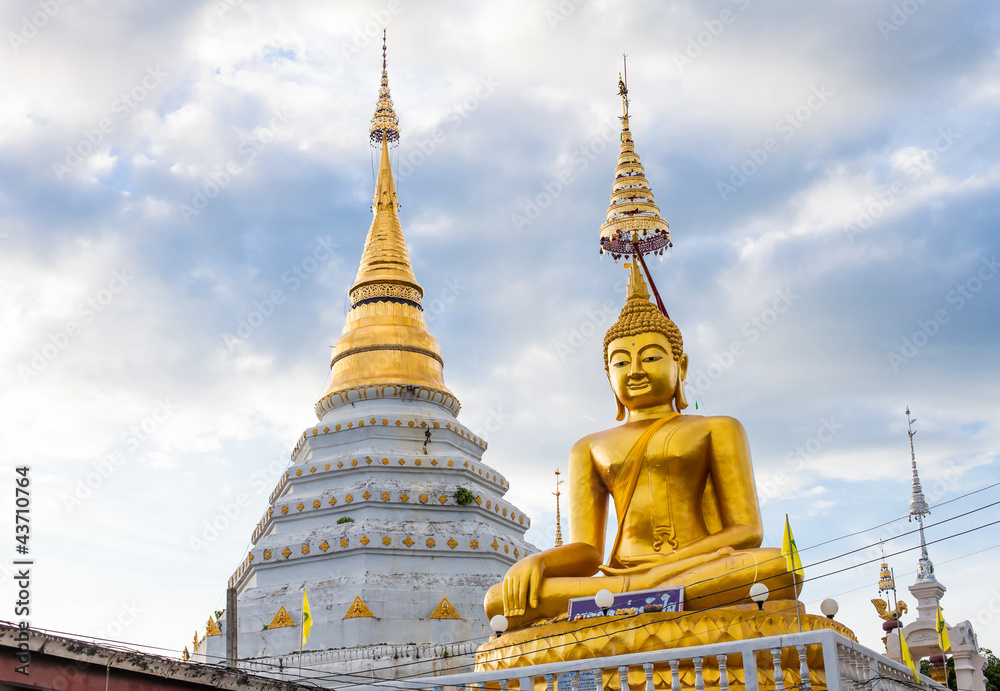 Beautiful temple in Chiang Mai. Thailand. 