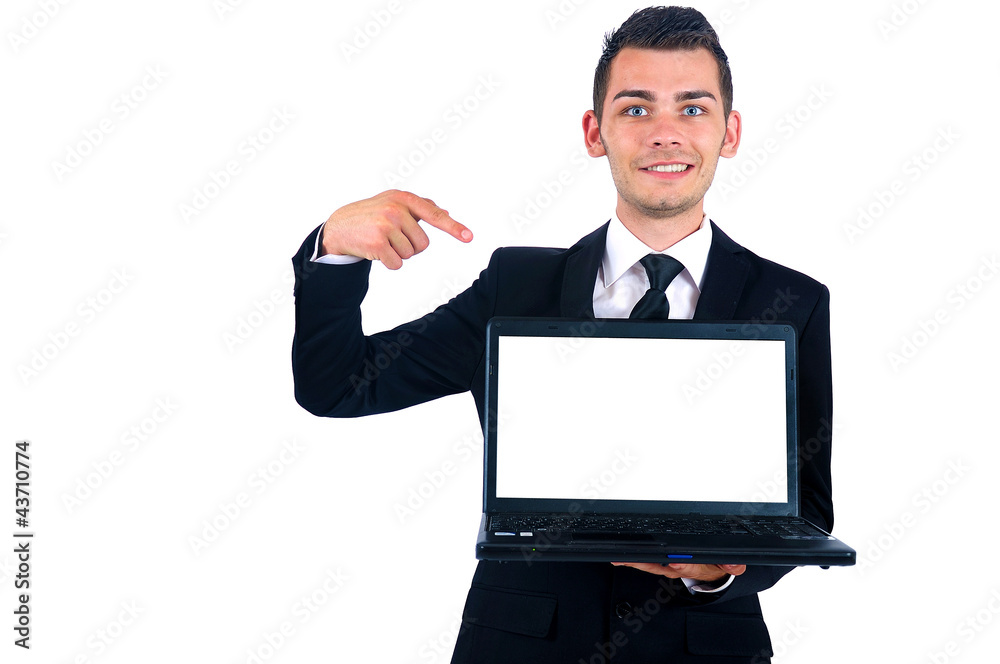 Isolated business man Isolated business man