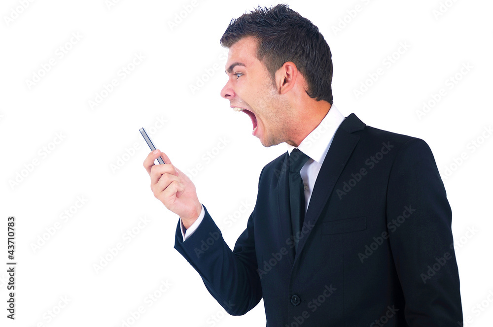 Isolated business man Isolated business man