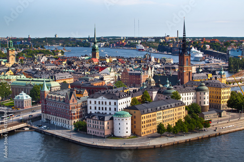Classic view of Stockholm, Sweden
