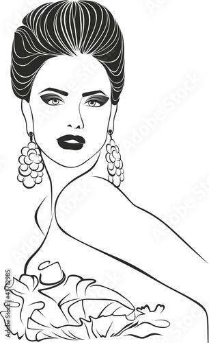 girl with hair