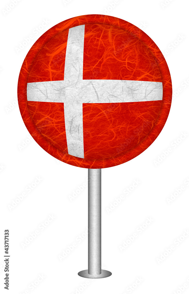 Fototapeta premium Flag sign recycled paper