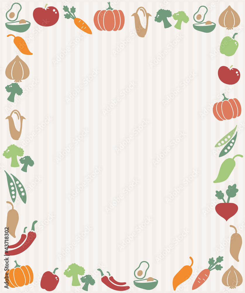 Vegetables frame Vegetables frame