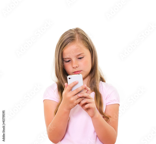 Girl with mobile phone.