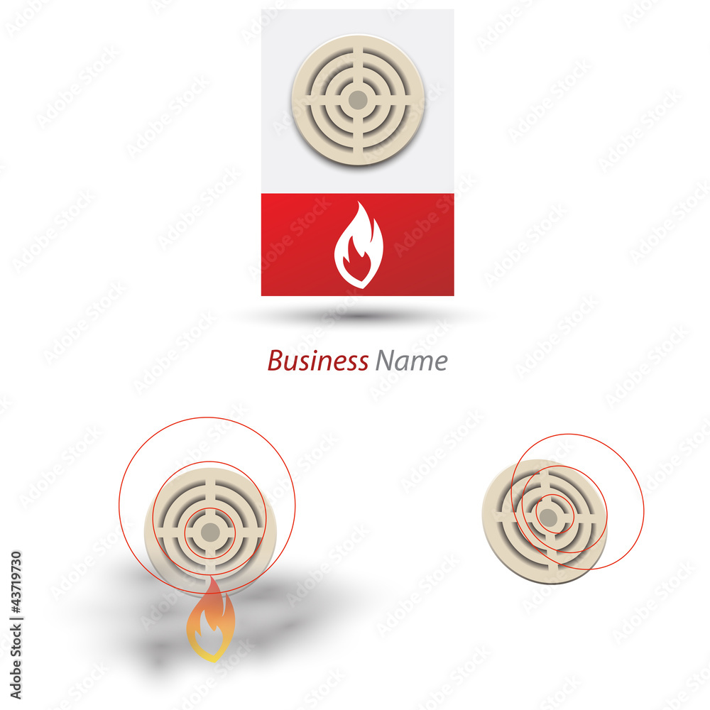 logo fire alarm Stock Vector | Adobe Stock