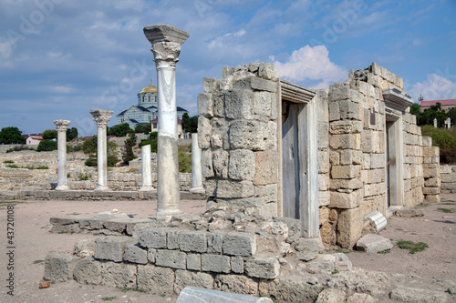 Ruins of ancient Greek colony Khersones, Sevastopol