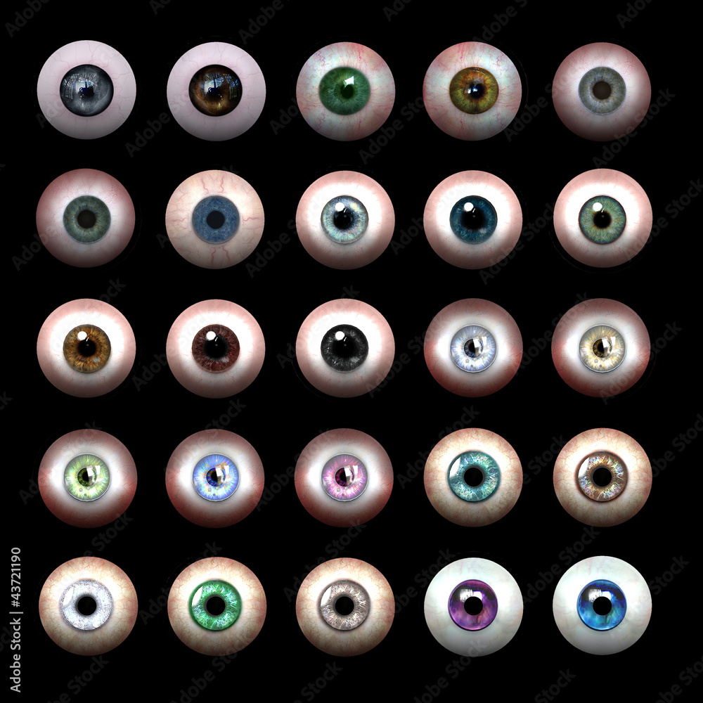 Fototapeta premium 3D Human Eyes