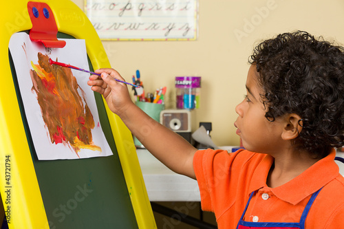 Little Child Painting