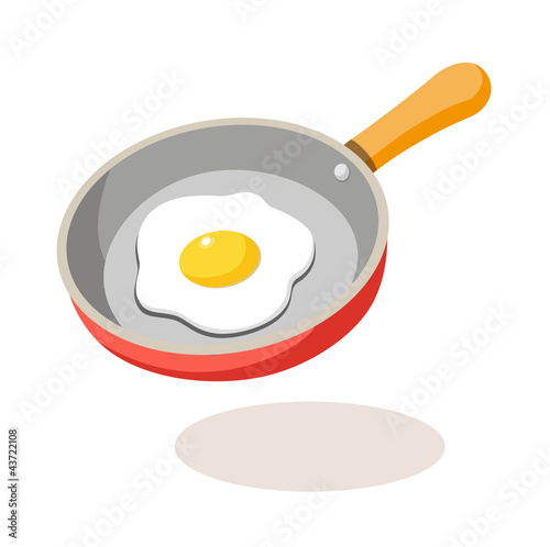 vector icon frying pan