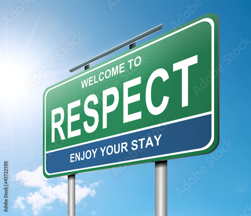Respect concept.