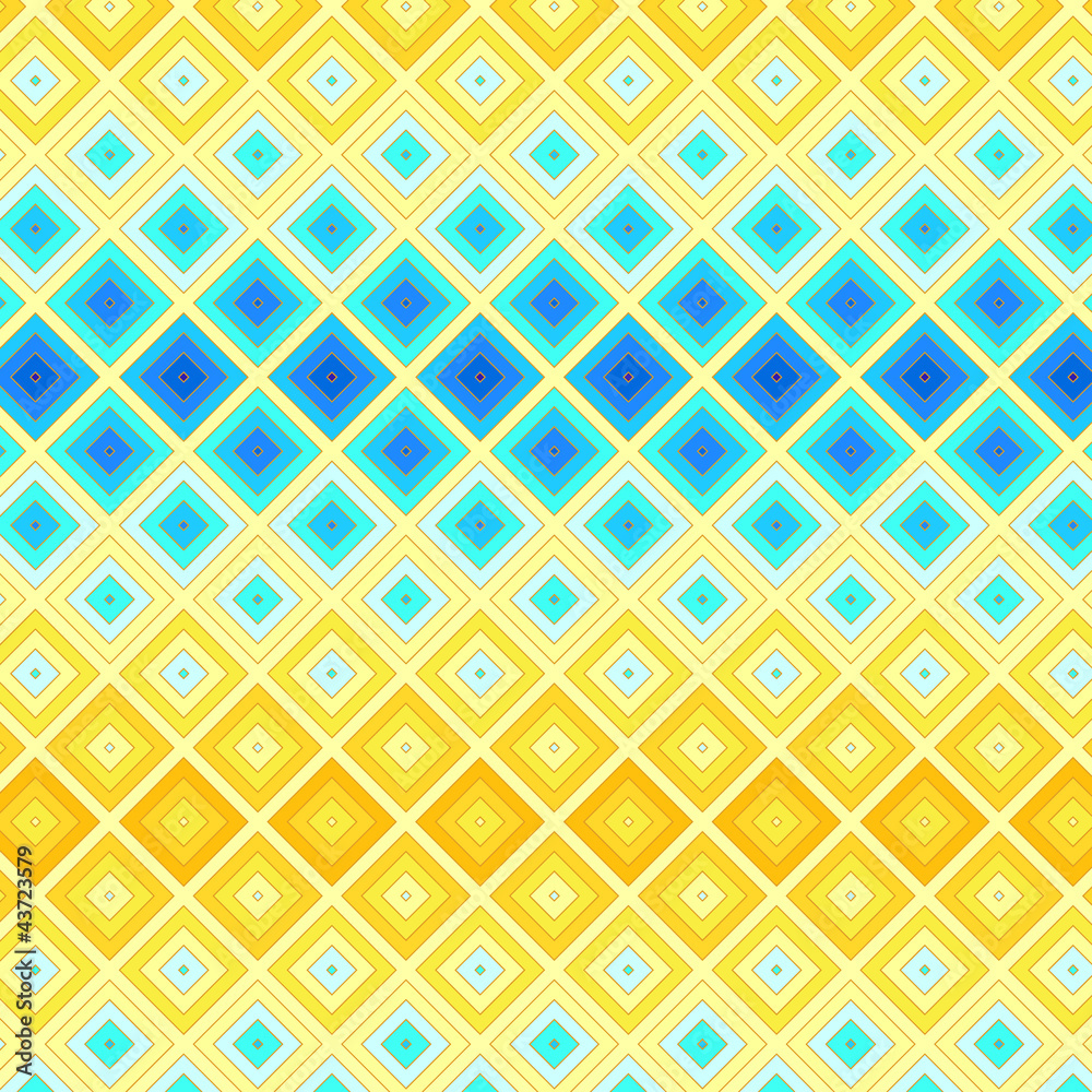 Colorful ethnic mosaic seamless background, vector
