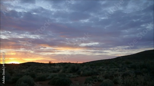 Sonnenuntergang in der Wüste photo