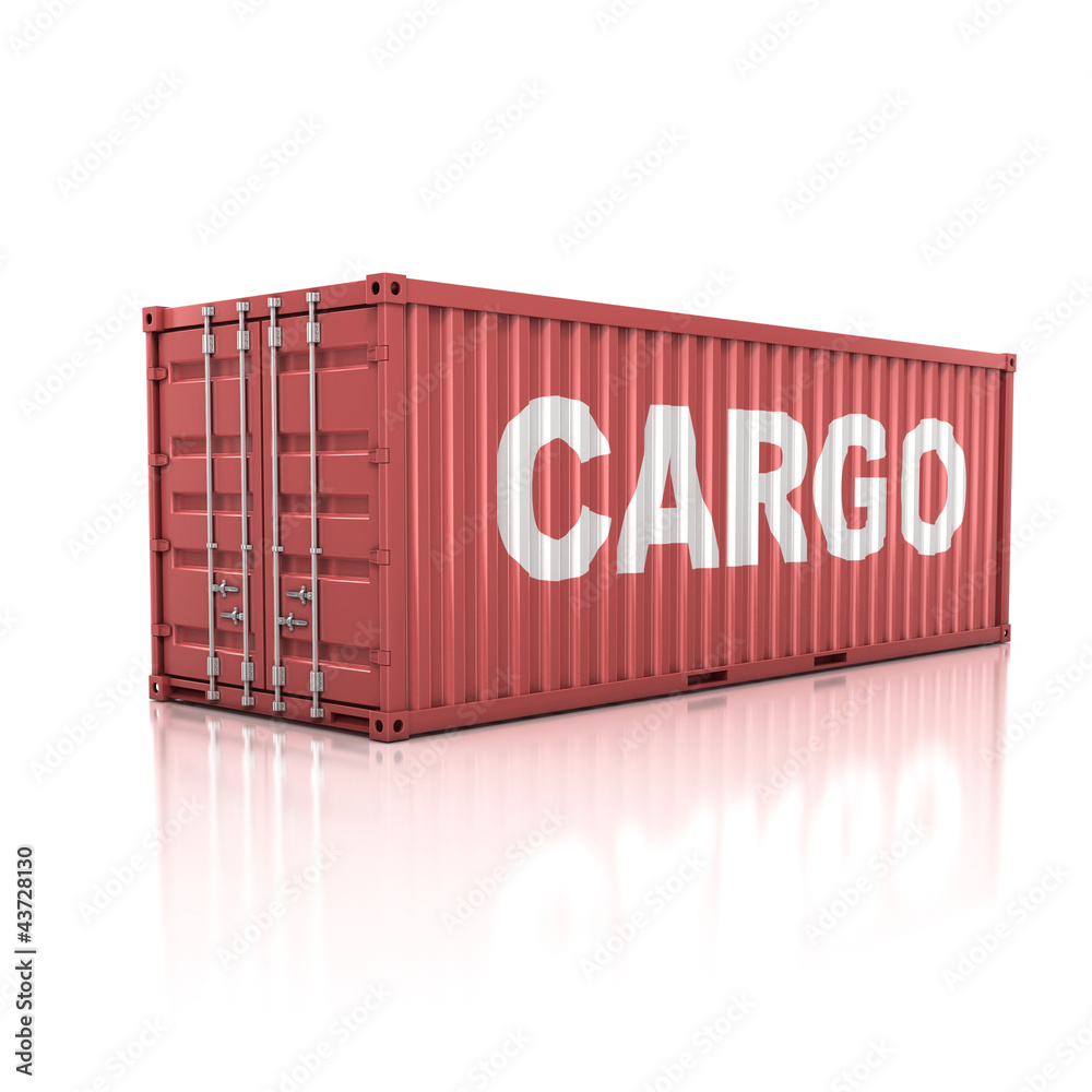 container isolated on white container isolated on white