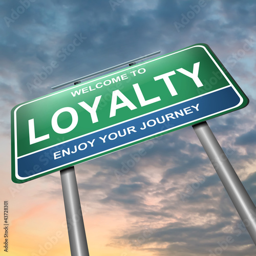Принти на полотні Loyalty concept.