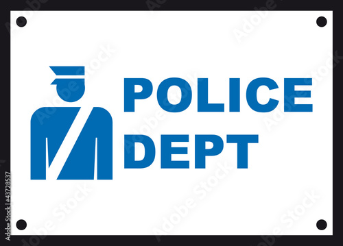Police department icon signal