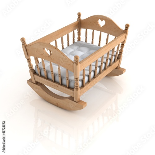 cradle isolated photo