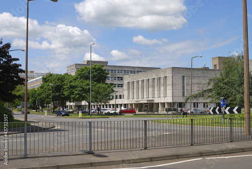 Tableau sur toile Civic Hall in Crawley. West Sussex. England