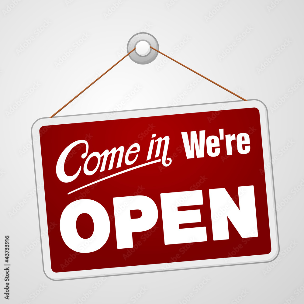 We are Open Sign We are Open Sign