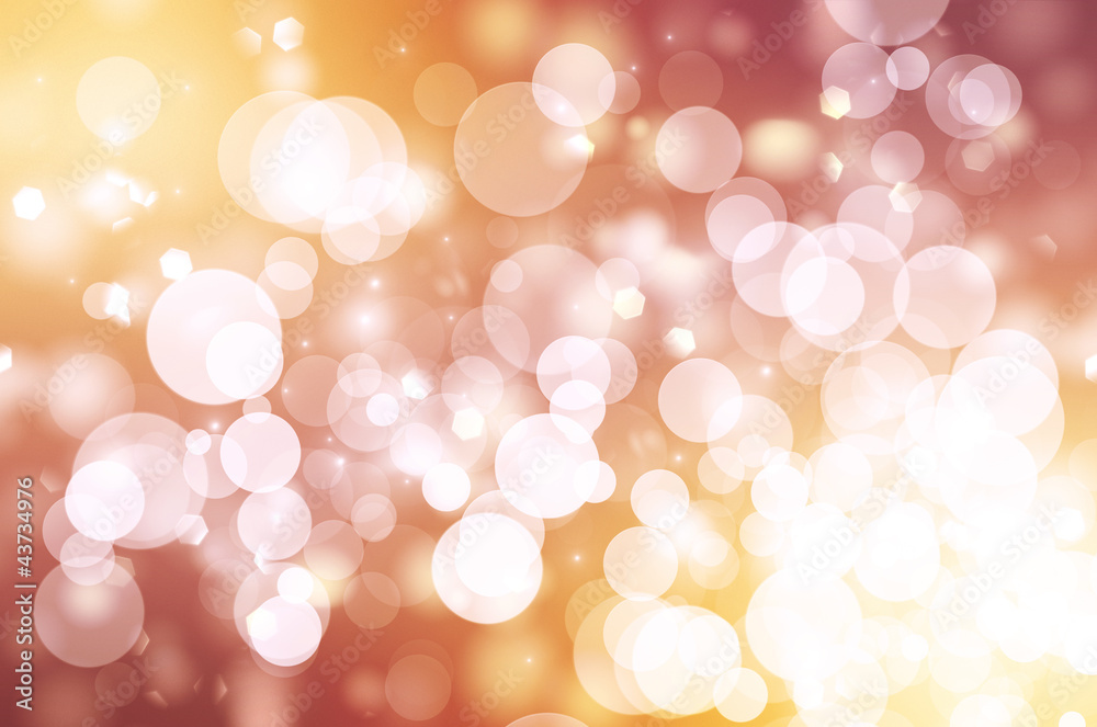 Obraz premium Golden Abstract Bokeh Background
