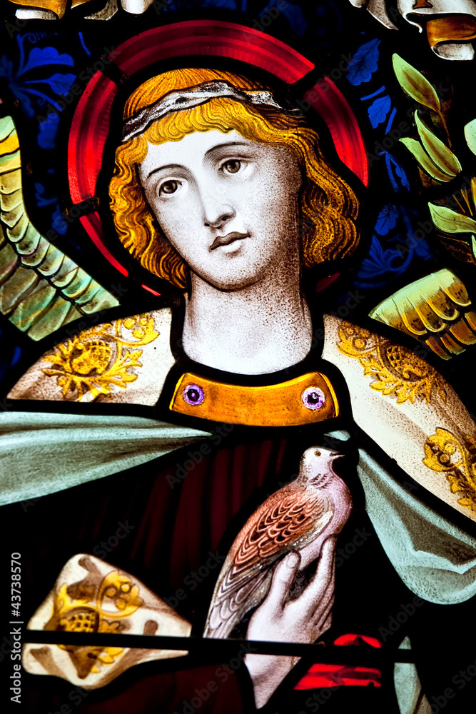 Fototapeta premium Stained Glass Angel