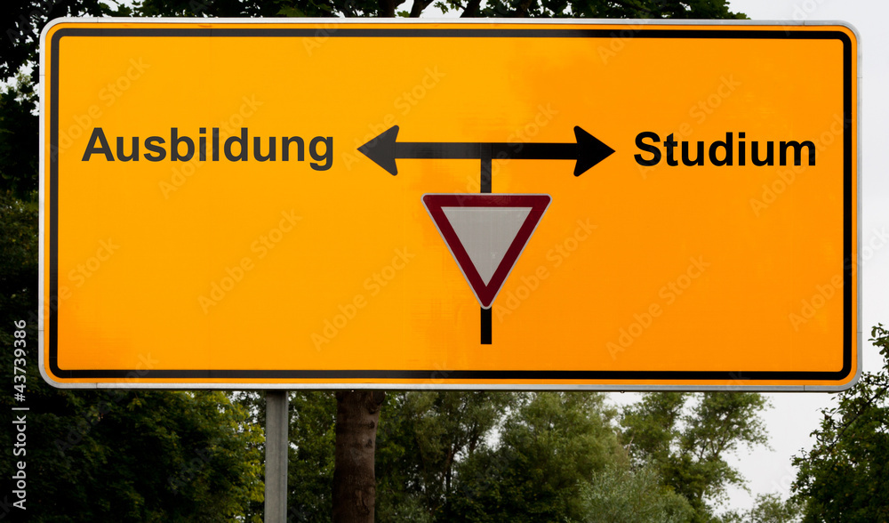 Naklejka premium Entscheidung