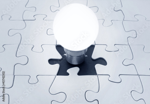 Light bulb jigsaw