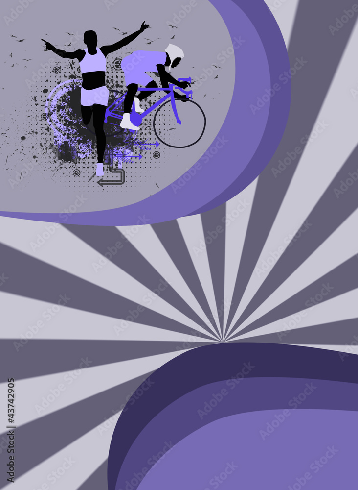 Obraz premium Duathlon