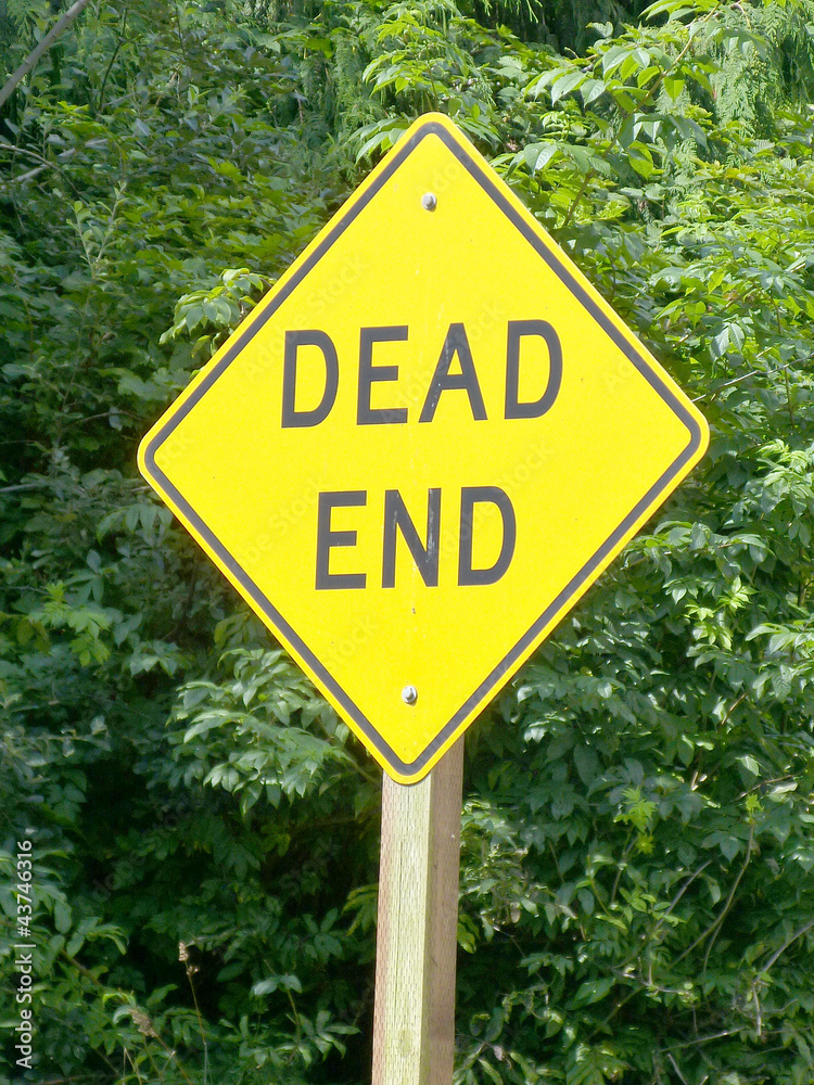 Dead End Sign Post