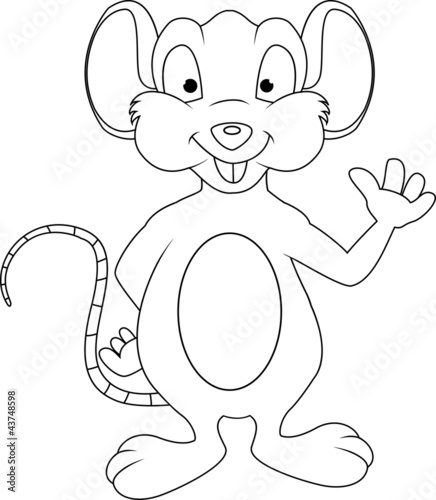 funny mouse cartoon sketch