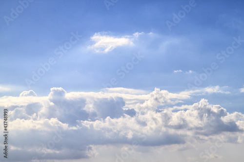 White Cloudy Shining Brightly Sky